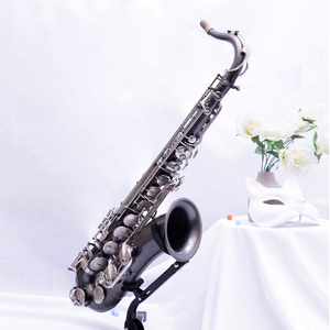 <span class=keywords><strong>Saxophone</strong></span> ténor en laiton <span class=keywords><strong>noir</strong></span> mat de qualité supérieure, performance professionnelle OEM/ODM, finition résistante à la rouille - Product Image 1