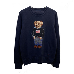 Maglione Invernale da <span class=keywords><strong>Donna</strong></span> RL Brand con Collo Tondo, Lavorazione a Maglia, Ricamo Natalizio con Orso e Pony, Stile Vintage - Product Image 4