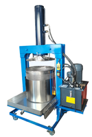 Presse à huile hydraulique automatique commerciale grande capacité pour la déshydratation des marc de vin, extracteur de jus industriel 4000W 380V, garantie 3 ans