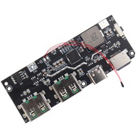 Carte de contrôle de charge rapide PCBA pour batterie externe 22,5 W, composant assemblé sur commande, nécessitant des fichiers Gerber et BOM, et une approvisionnement complet en composants.