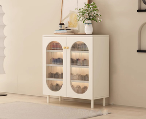 Mueble Zapatero <span class=keywords><strong>de</strong></span> Madera Blanco Francés Contemporáneo 2026 para Sala <span class=keywords><strong>de</strong></span> Estar con Diseño Moderno y Delgado que Ahorra Espacio - Product Image 3