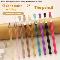 Usine de crayons standard à tige transparente en acrylique Outil d'écriture pour étudiants en gros-Ne peut pas être facilement cassé aiguisé pour la peinture
