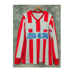 Jersey Sepak Bola Retro Klub Guadalajara Meksiko Kustom 92-93, Seragam Pemain & Suporter Klasik, 100% Poliester Cepat Kering - Product Image 2