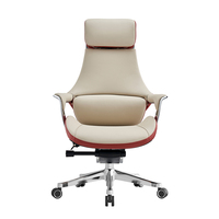 Chaise pivotante de bureau en cuir de haute qualité Appui-tête réglable Chaise de bureau Boss