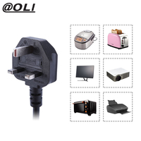 N/A Sécurité G-Type UK 3 Pin Plug ASTA PC Electric AC Power Cord Cable Wire