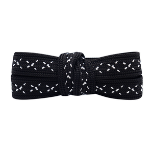 Lacets noirs en gros pour usine, lacets tissés durables avec embouts en plastique, accessoires de chaussures - Product Image 6