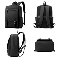 Sac à dos unisexe grande capacité 20-35L pour homme et femme, tendance, pour ordinateur portable, avec fermeture éclair, imperméable, en polyester Oxford, avec coussin d'air et ceinture, idéal pour les affaires