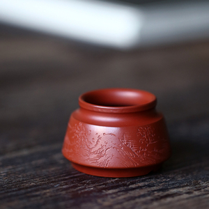 Mini pot à fleurs Zisha, taille pouce, magnifiquement sculpté, pour bonsaï - Product Image 2