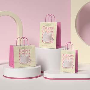 Recyclable Biodegradable Reusable Kraft Paper Bags Durable Brown Customizable Size Takeaway Shopping Storage Package for Food - Product Image 2