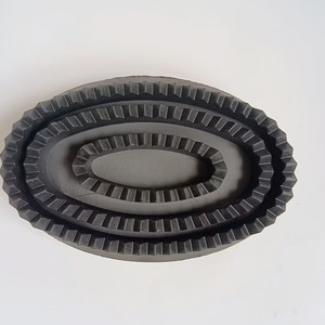Brosse de massage pour animaux de compagnie Runyang, TPR noir, outil de toilettage pour chien - Product Image 2