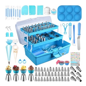 Kit d'outils de décoration de gâteaux écologiques en plastique 137/110/84 pièces, ustensiles de pâtisserie, support tournant, douilles à pâtisserie - Product Image 6