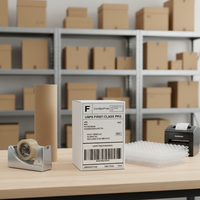 Étiquettes thermiques directes perforées 4x6 – Étiquettes d'expédition blanches à pliage continu avec adhésif permanent, universelles pour imprimantes de bureau
