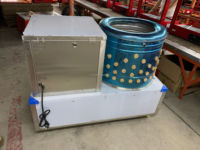 Machine intégrée d'épluchage et d'échaudage de poulets 201 SS - Équipement de traitement avicole efficace pour les abattoirs HJ-60B