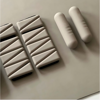 Kit de fitness complet pour la maison : Barre d'haltères, haltères en silicone, anneaux de musculation avec logo, bandes de résistance pour fessiers, accessoires de yoga et pilates