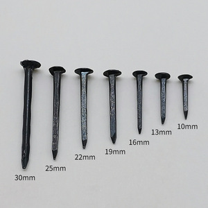 ตะปูเหล็กดำหัวกลม ขนาด 10 มม. 13 มม. 16 มม. 19 มม. 22 มม. 25 มม. 30 มม. สำหรับซ่อมหนังและดูแลเล็บ - Product Image 1