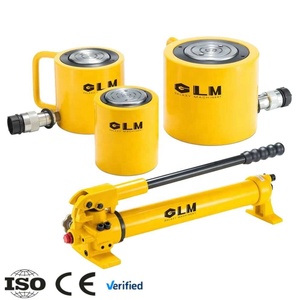 בוכנות הידראוליות GLM 75 טון, מקבילות ל-Enerpac, נמוכות גובה פעולה, פעולה בודדת, מופעלות ידנית/חשמלית/במשאבת אוויר, דגם RCS75-50, 50 מ\"מ - Product Image 1