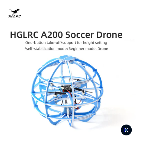 HGLRC A200 Soccer Ball Drone DIY Soccer Drone RTF Support Self-Altitude/Self-stabilization Mode Beginner Drone Model