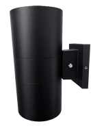 Lampe murale LED extérieure en aluminium moulé sous pression IP65 avec bouton-poussoir, certifiée ETL CETL, verre trempé pour villa, directement de l'usine de Zhongshan