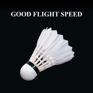 LING-MEI 70 Class a Volant de <span class=keywords><strong>badminton</strong></span> en plumes d'oie - <span class=keywords><strong>Pack</strong></span> de 12 - Grande stabilité - Utilisation régulière en tournoi - Product Image 3