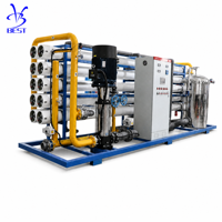 Planta de Desalinización de 50 T/H, Sistema de Tratamiento de Agua por Ósmosis Inversa de 50000 LPH para Agua de Alimentación de Calderas de Plantas de Energía, Estructura de Acero Inoxidable SS304, PLC Automático