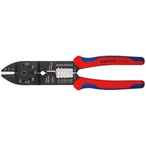 Knipex 97 21 215 SB คีมจีบพร้อมที่จับหลายองค์ประกอบสีดำเคลือบ230มม. (บัตรบริการตนเอง/ตุ่ม) - Product Image 1