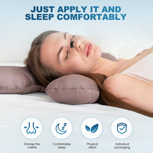 Benutzer definierte <span class=keywords><strong>Anti</strong></span>-Schnarch-atmungsaktive medizinische Qualität Spandex Baumwolle Nasen band Komfortable Nacht Verwenden Sie Nasen atmungs streifen - Product Image 4