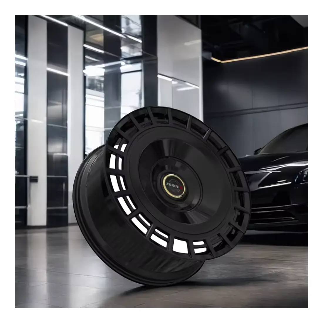 Llanta de rueda de aleación forjada 5x120 negra brillante personalizada ruedas de lujo de 21-24 pulgadas para Range Rover Sport SVR Defender 90 y 110 coches de lujo