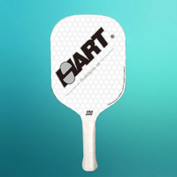 Raquette de pickleball HART PADDOPRO XII en fibre de carbone pressée à chaud, sans bordure, rectangulaire de 16 pouces avec coins arrondis, professionnelle, approuvée par l'USAPA
