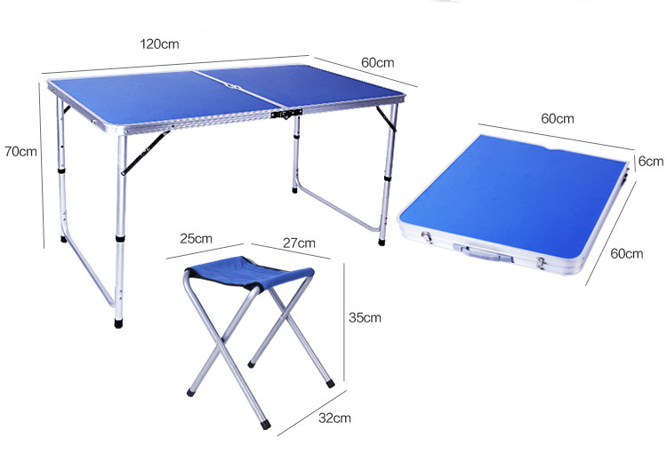 Aluminium Alloy Camping Table Chair Set Garden BBQ Folding Garden Table And Chairs