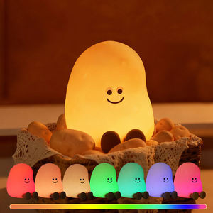 Silicone Warm <b>Light</b> & Colorful <b>Light</b> Potato Silicone Night <b>Light</b> for Baby Kids Nursery and Bedroom <b>Sleep</b> table <b>Light</b> - Product Image 2