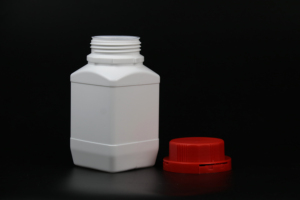 Bouteilles en plastique HDPE carrées blanches et noires de 250 ml, 500 ml, 1000 ml avec bouchon à vis personnalisé pour réactifs chimiques, liquides, poudres et médicaments - Product Image 4