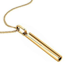 Collar de Acero Inoxidable Ajustable para Respiración, Meditación, Ansiedad, Alivio del Estrés, Relajación, Ansiedad, Oro Rosa - Product Image 2