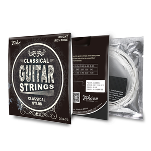 <span class=keywords><strong>Cordes</strong></span> de <span class=keywords><strong>guitare</strong></span> <span class=keywords><strong>classique</strong></span> en nylon transparent plaqué cuivre, tension normale, 1ère à 6ème, revêtement antirouille, vente en gros - Product Image 2
