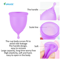 Copa Menstrual Reutilizable de Silicona de Grado Médico 100% Personalizable al por Mayor de Furuize Safety, Copas Menstruales para Mujeres