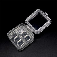 Boîte de rangement transparente de haute qualité en ABS/PET pour prothèses dentaires à dents simples, 2/6/20 compartiments, boîte à facettes dentaires