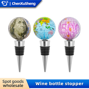 Christmas Resin <b>Wine</b> <b>Stopper</b> Bottle Plug Universal Red <b>Wine</b> Accessory With Santa Snowman Design - Product Image 4