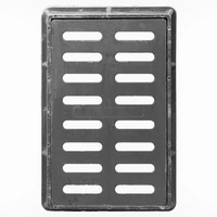 Cubierta de drenaje de acero inoxidable de primera calidad moderna, cubiertas de zanjas de drenaje de agua de lluvia rectangulares, materiales de construcción de Metal duraderos