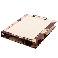 Porte-documents à anneaux personnalisé à motif floral, classeur rigide, organiseur de documents pour bureau et école, fournisseur en gros OEM ODM, usine