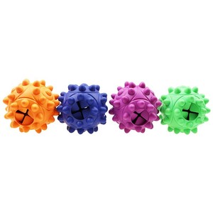 Balle distributrice de friandises pour animaux de compagnie, jouet en caoutchouc pour chien, alimentation interactive, formation, nettoyage des dents, jouet coloré, design durable - Product Image 1