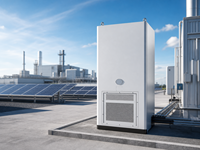 Armoire de stockage d'énergie à refroidissement liquide LiFePO4 261 kWh 125 kW avec BMS intelligent, pour la réduction des pics de consommation, compatible micro-réseau On/Off Grid, garantie 10 ans
