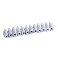 BELEKS T06-M12(A) Borniers Multipolaires Fixes 12 Voies en PA66 avec Base Surélevée Facilement Coupable pour Connexions Électriques Fiables