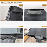 Tente de toit rigide en TPU à ouverture latérale, en aluminium, 4 saisons, pour camping sur le plateau de pick-up, SUV 4x4 tout-terrain