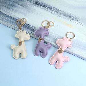 Porte-clés Girafe Amusant en Cuir PU, Breloque Décorative pour Sacs Fourre-tout - Product Image 2