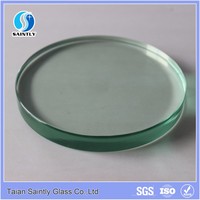 Verre trempé rond transparent ultra clair de haute qualité