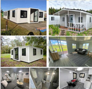 Maison conteneur préfabriquée portable et extensible de 40 pieds, maisonnette pliable, 3 chambres, villa mobile moderne en acier modulaire, hôtel, <span class=keywords><strong>camping</strong></span> - Product Image 6