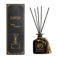 Diffuseur de parfum d'ambiance de luxe sans flamme à bâtonnets d'huiles essentielles longue durée 50ml
