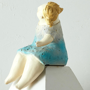 Set di 3 Statue in Resina di Donne Formose in Stile INS, Statuette Decorative per la Casa - Product Image 5