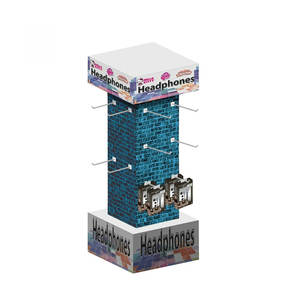 Özel Tasarım Modern Sökülebilir Çevre Dostu Karton Zemin Standı Askılı Telefon Aksesuarları Rafı - Product Image 2