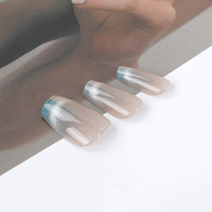 <span class=keywords><strong>Comprar</strong></span> 12PCs Almendra Color Shine Cat Eye <span class=keywords><strong>Uñas</strong></span> <span class=keywords><strong>postizas</strong></span> Mezcla multicolor para aplicación en los dedos - Product Image 2