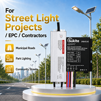 Contrôleur de charge solaire professionnel AC/DC avec MPPT AC-24160-2.4G 24V 160W 15A pour l'éclairage public